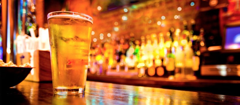Beer at the bar